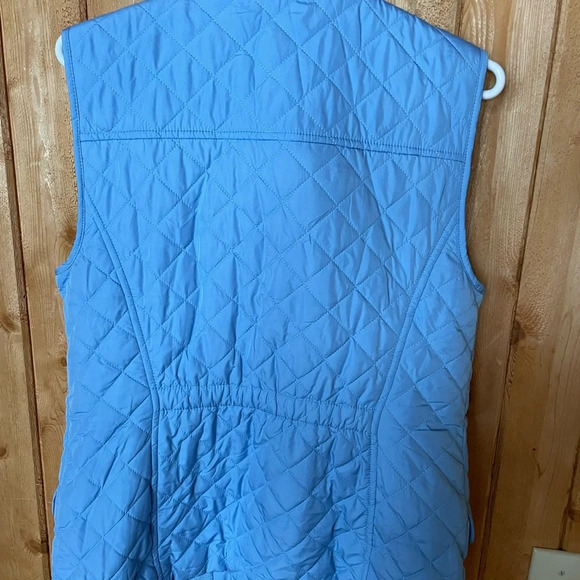 Talbots Diamond Quilted Blue Women's Vest Small - Picture 4 of 4